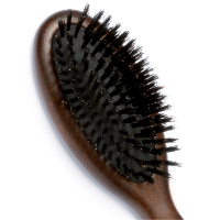Brosse à cheveux pneumatique, en bois, 100% poils de sanglier - Moyen modèle
