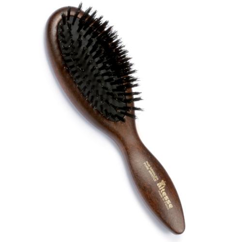 Brosse à cheveux pneumatique, en bois, 100% poils de sanglier - Moyen modèle