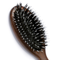 Brosse à cheveux pneumatique en bois, poils de sanglier et pointes nylon - Moyen modèle