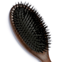 Brosse à cheveux pneumatique, en bois, 100% poils de sanglier - Grand modèle 